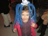 Girl with flashing hair