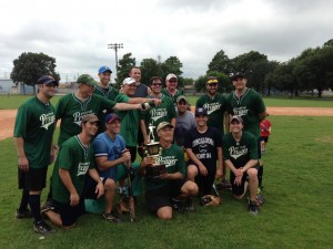 GOP champions (from left to right): Front row: Jared Davidson(LF), Aaron Karlin (SS), Fred Shear (Team Manager), Jeremy Jacobson (1B), Jon Lappen ( 2B) Second row:  Mark Jaffe (RCF), Henry Rosenblat,(Team Statistics) Allan Berger (Team Coach), Scott Friedman (C), David Hirsch(DH), Michael Gilman(3B), Martin Fischman(RF) Third row: Brad Rosenblat (LCF), Seth Shear (RCF), Damion Michael (P)