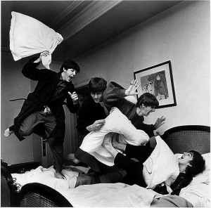 1-BeatlesPillowFight(Credit Harry Benson)