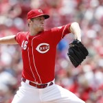 CINCINNATI, OH - JUNE 05: Jon Moscot #46 of the Cincinnati Reds pitches against the Washington Nationals in the second inning of the game at Great American Ball Park on June 5, 2016 in Cincinnati, Ohio. (Photo by Joe Robbins/Getty Images)