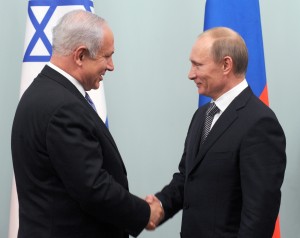 Prime Minister Benjamin Netanyahu's visit to Russia. In the photo, Prime Minister Netanyahu meets with the Prime Minister of Russia Vladimir Putin at the White House in Moscow. 