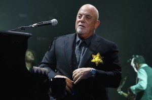 NEW YORK, NY - AUGUST 21:  EXCLUSIVE COVERAGE:    Billy Joel wears a jacket with the Star of David during the encore of his 43rd sold out show at Madison Square Garden on August 21, 2017 in New York City.  (Photo by Myrna M. Suarez/Getty Images)