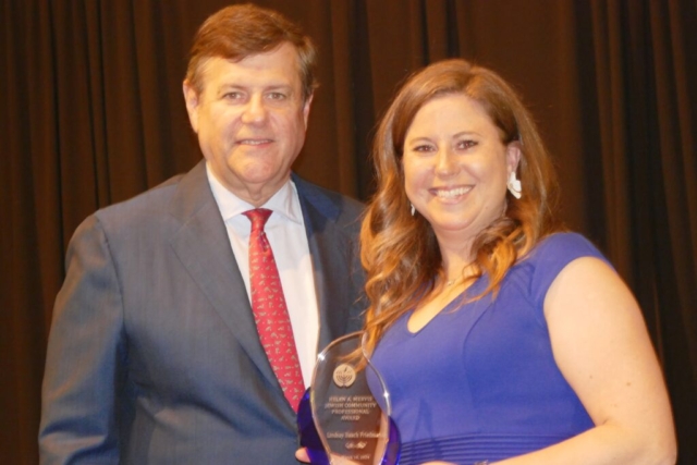 JEF president Alan Franco with Lindsay Baach Friedman